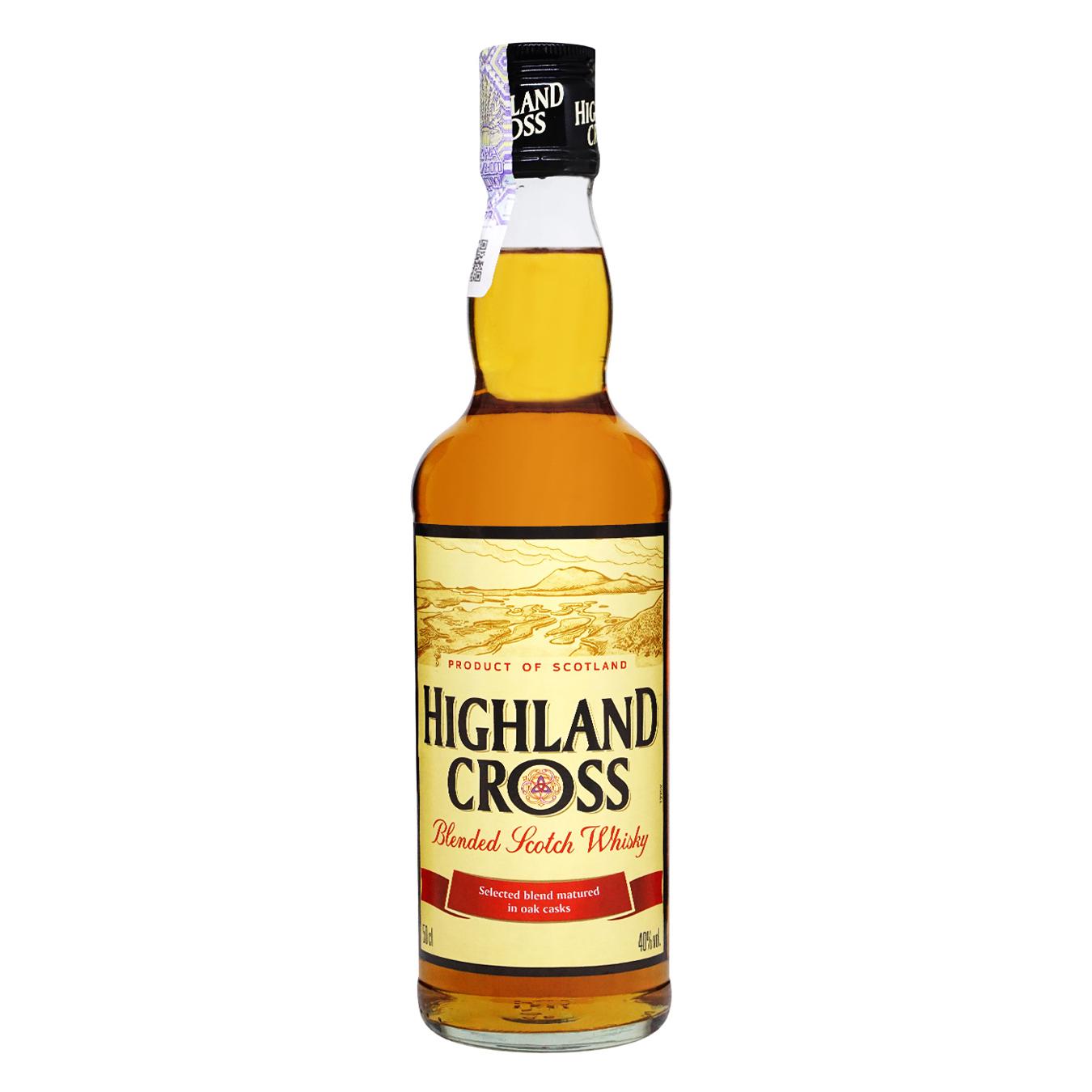 Виски Highland Cross 40% 0,5л - заказать лучшие с NOVUS