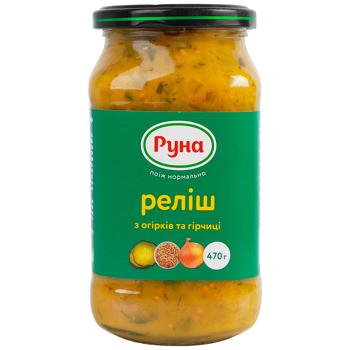 Runa Relish of Cucumbers and Mustard 470g - buy, prices for EKO Market - photo 1