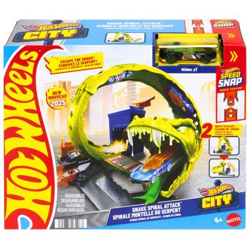 Набор игровой Hot Wheels Спиральная атака Змеи