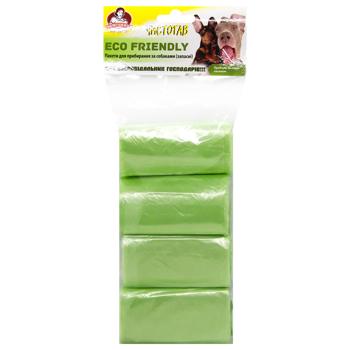 Pomichnytsya Chistogav Bio Packages for Cleaning by Dogs 4*15pcs