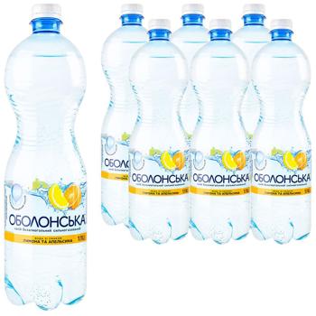Obolonska Lemon and Orange Flavored Extracarbonated Drink 2l - buy, prices for METRO - photo 1