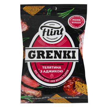 Flint Rye Rusks with Adjika Flavor 55g - buy, prices for Ideal - photo 1