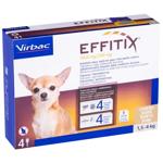 Virbac Effitix Drops on Withers for Dogs from 1.5 to 4kg from External Parasites 26.8mg/240mg 1 pipette
