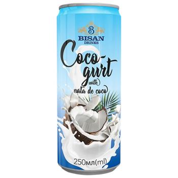 Напій Bisan Drinks Cocogurt Original 250мл - купити, ціни на Чудо Маркет - фото 1