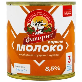 Favorit Boiled Condensed Milk with Sugar 8.5% 360g - buy, prices for COSMOS - photo 2