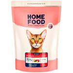 Корм сухой Home Food с уткой и грушей для стерилизованных кошек с пищевой аллергией 1,6кг