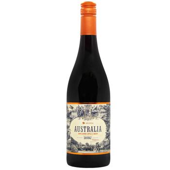 Вино Australia Shiraz червоне сухе 13% 0,75л