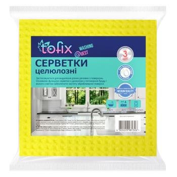 Салфетки Tofix целлюлозные 3шт
