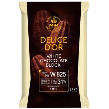 Шоколад білий MiR Delice D'or W825 31% 1,2кг