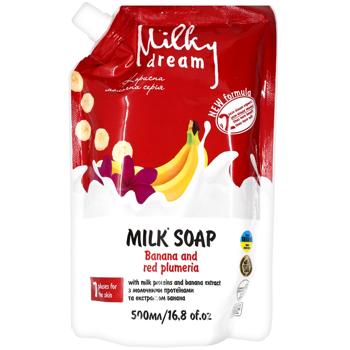 Мило жидкое Milky Dream Банан и красный плюмерия 500мл