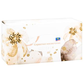 Aro Two-layer Paper Cosmetic Napkins 20x21cm 100pcs - buy, prices for METRO - photo 2