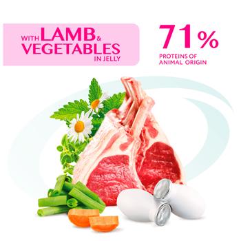 Optimeal Wet Food with Lamb and Vegetables for Cats 85g - buy, prices for Ideal - photo 2