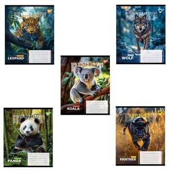 Тетрадь Yes The Wild в клетку 48 листа в ассортименте