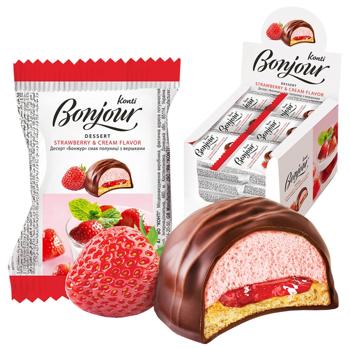 Konti Bonjour Strawberry with Cream Dessert 29g - buy, prices for NOVUS - photo 2