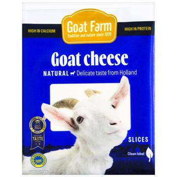 Сир Goat Farm козячий напівтвердий нарізаний 50% 100г