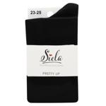 Siela Pretty Up Ribbed Women's Stocking s.23-25 Black