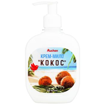 Аuchan Coconut Liquid Cream Soap 300ml - buy, prices for Auchan - photo 1