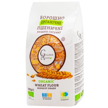 Борошно Galeks-Agro пшеничне органічне вищий гатунок 1кг - купити, ціни на - фото 1