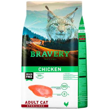 Bravery Dry Food with Chicken for Sterilized Cats 600g