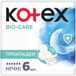 Kotex Bio Care Night Sanitary Pads 6pcs