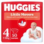 Huggies Little Movers Diapers 4 7-18kg 50pcs