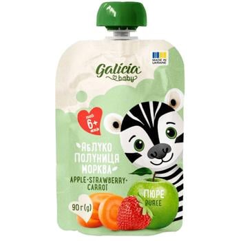 puree galicia fruit with apple 90g Ukraine - buy, prices for - photo 1