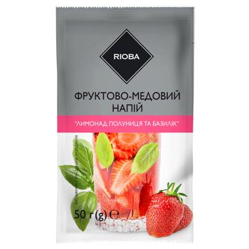 Rioba Strawberry & Basil Lemonade Concentrate Fruit-honey Tea 50g - buy, prices for METRO - photo 1