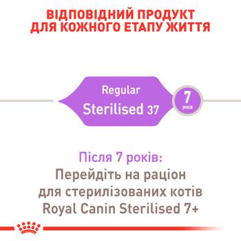 Корм сухий Royal Canin Sterilised для стерилізованих котів 1-7років 400г - купити, ціни на MasterZoo - фото 6