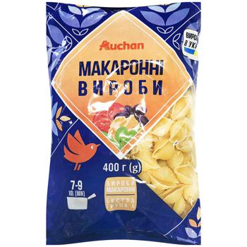 Макаронні вироби Auchan ракушки 400г - купити, ціни на Auchan - фото 1