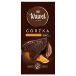 Wawel Premium Dark Chocolate with Orange 64% 90g