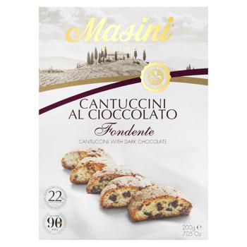 Печенье Masini Cantuccini с темным шоколадом 200г - купить, цены на NOVUS - фото 2