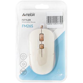 A4Tech FM26S USB Cafe Latte Computer Mouse - buy, prices for Auchan - photo 1
