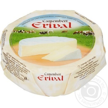 Сыр Erival Camembert 45% 250г купить, цены на МегаМаркет - фото 1
