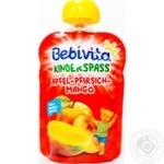 Пюре фруктовое Bebivita яблоко-персик-манго 90г