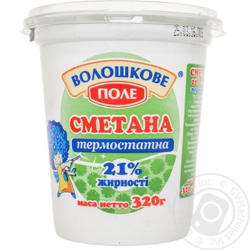 Сметана Волошкове поле 21% 320г купити, ціни на МегаМаркет - фото 1