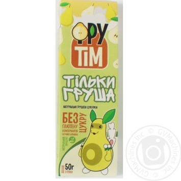 Конфеты натуральные Фрутим Только груша 50г купить, цены на МегаМаркет - фото 1