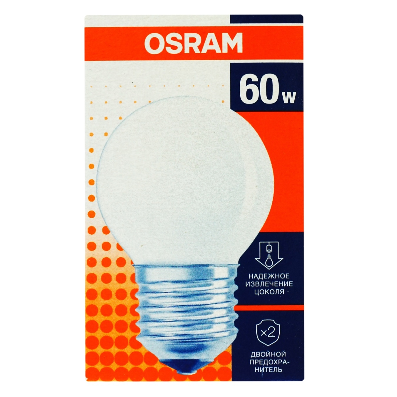 

Лампа накаливания Osram матовая CL Р 60Bт E27