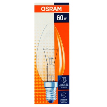 Лампа Osram Classic B розжарювання 60W E14 - купити, ціни на Auchan - фото 1