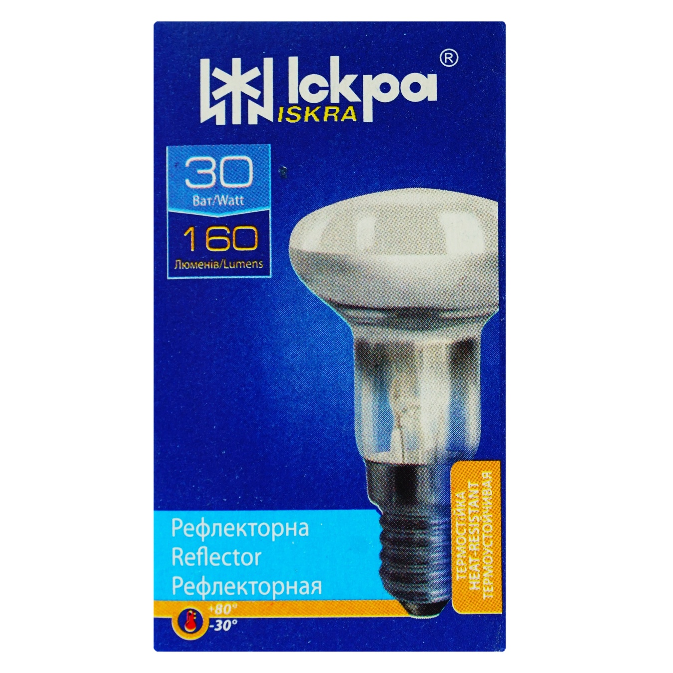 

Лампа Искра рефлекторная R39 30Вт Е14