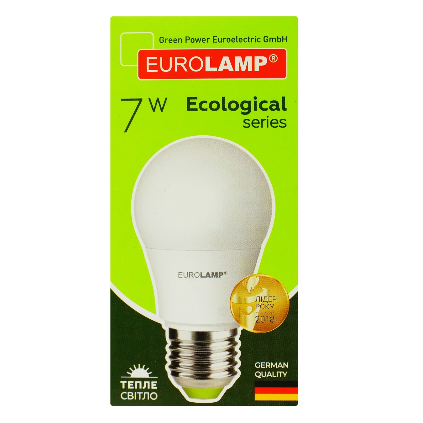 

Лампа светодиодная Eurolamp LED E27 7W 3000K