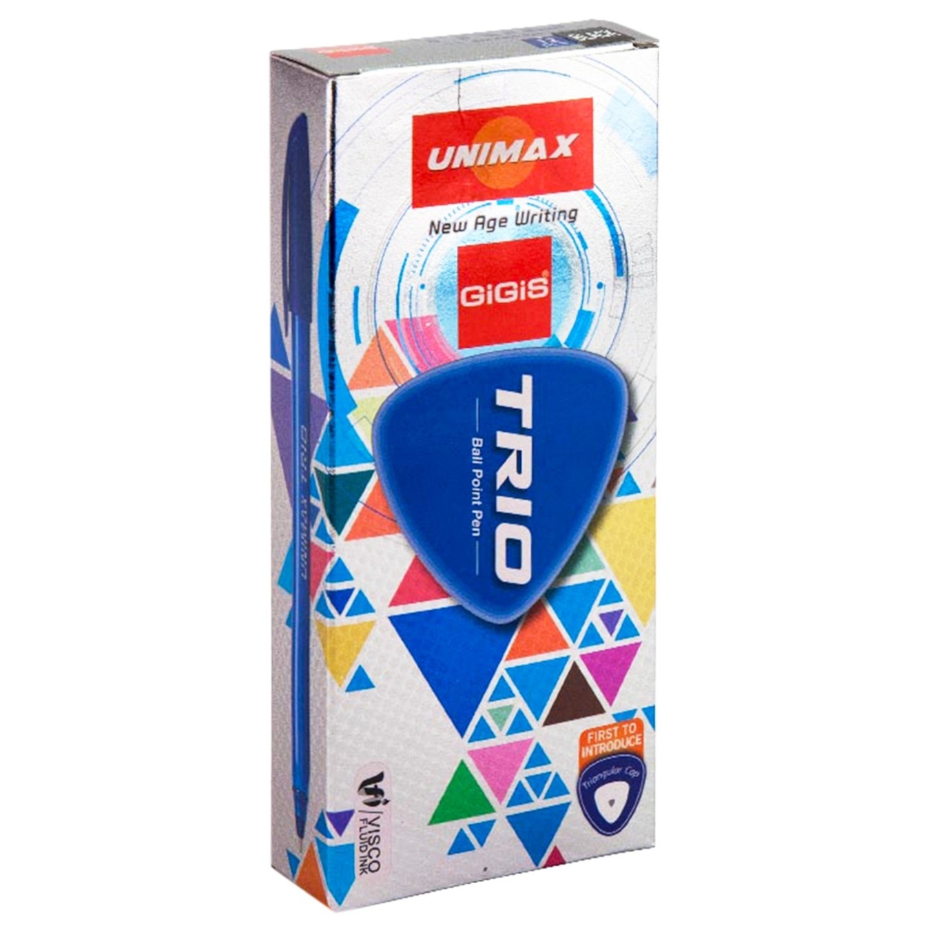 

Ручка масляная Unimax Trio UX-104-01 черная