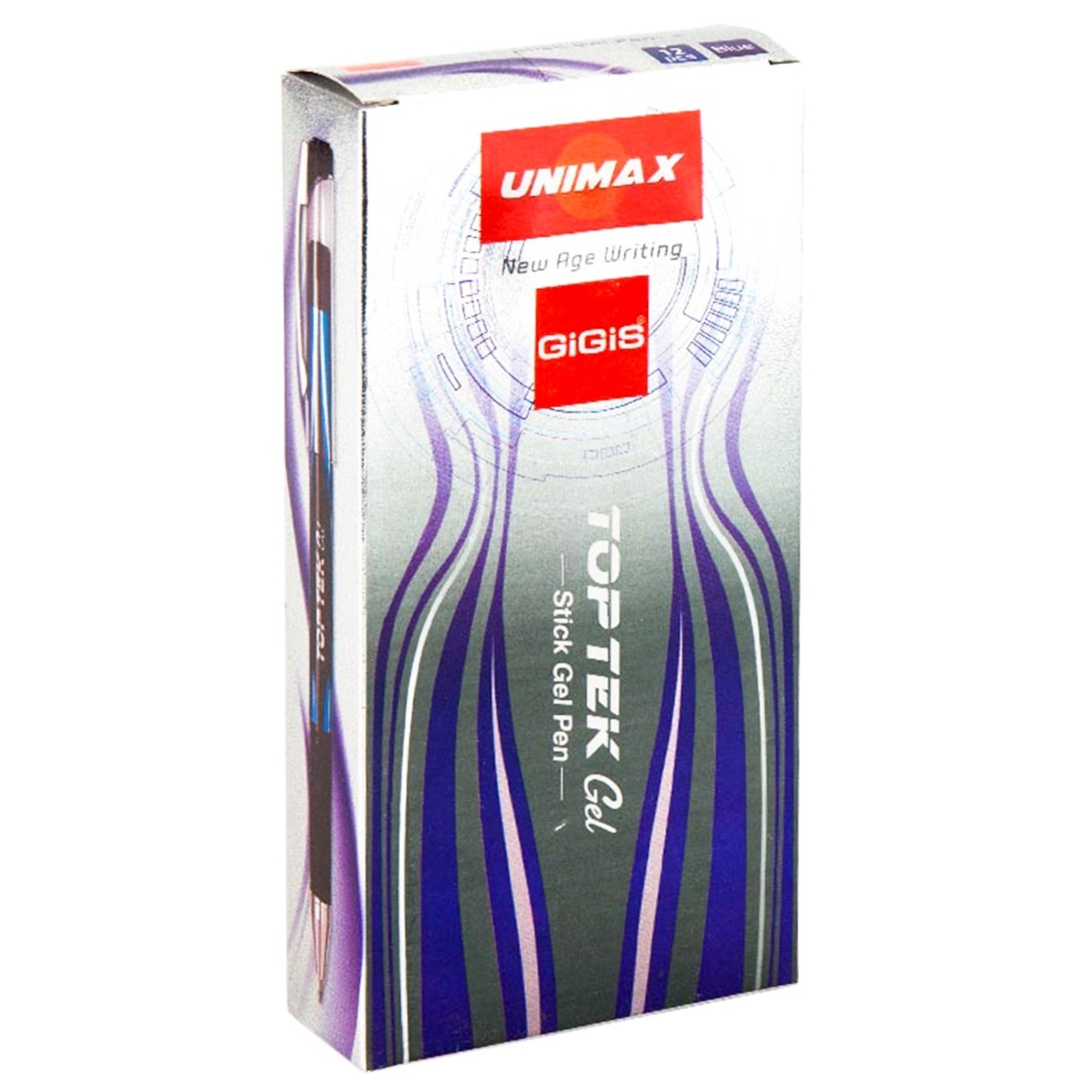 

Ручка гелевая Unimax Top Tek Gel UX-133-02 синяя
