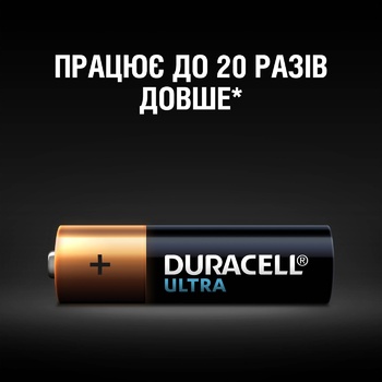 Duracell Ultra Power AA Alkaline Batteries 4pcs - buy, prices for Auchan - photo 3