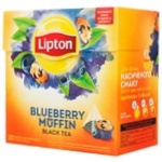 Чай чорний Lipton Blueberry Muffin в пакетиках 20шт*1,6г