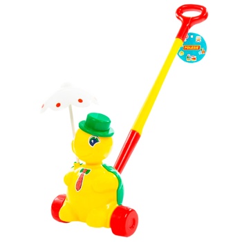 Fancy Wheeled turtle tortured with a handle Toy - buy, prices for ULTRAMARKET - photo 2