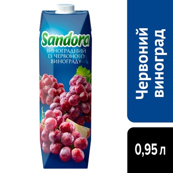 Нектар Sandora із червоного винограду 0,95л - купити, ціни на NOVUS - фото 4