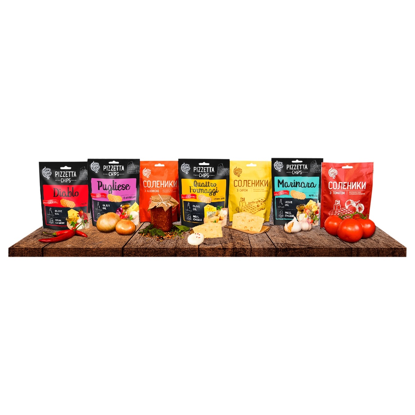 

Снек Snacks of the World Pizzetta Chips Четыре Сыра 70г
