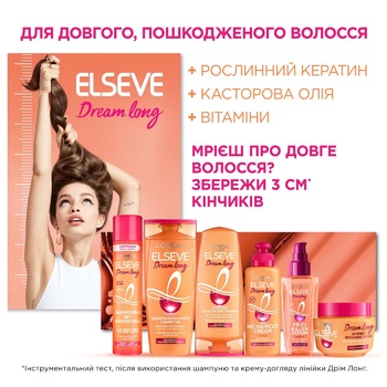 Сироватка L'Oreal Paris Elseve Dream Long Sleek для термозахисту і розгладження волосся 100мл - купити, ціни на METRO - фото 4