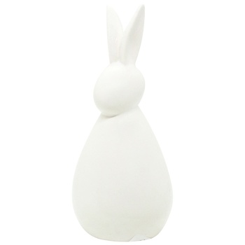 Decorative Figurine Easter Bunny 7x15m white