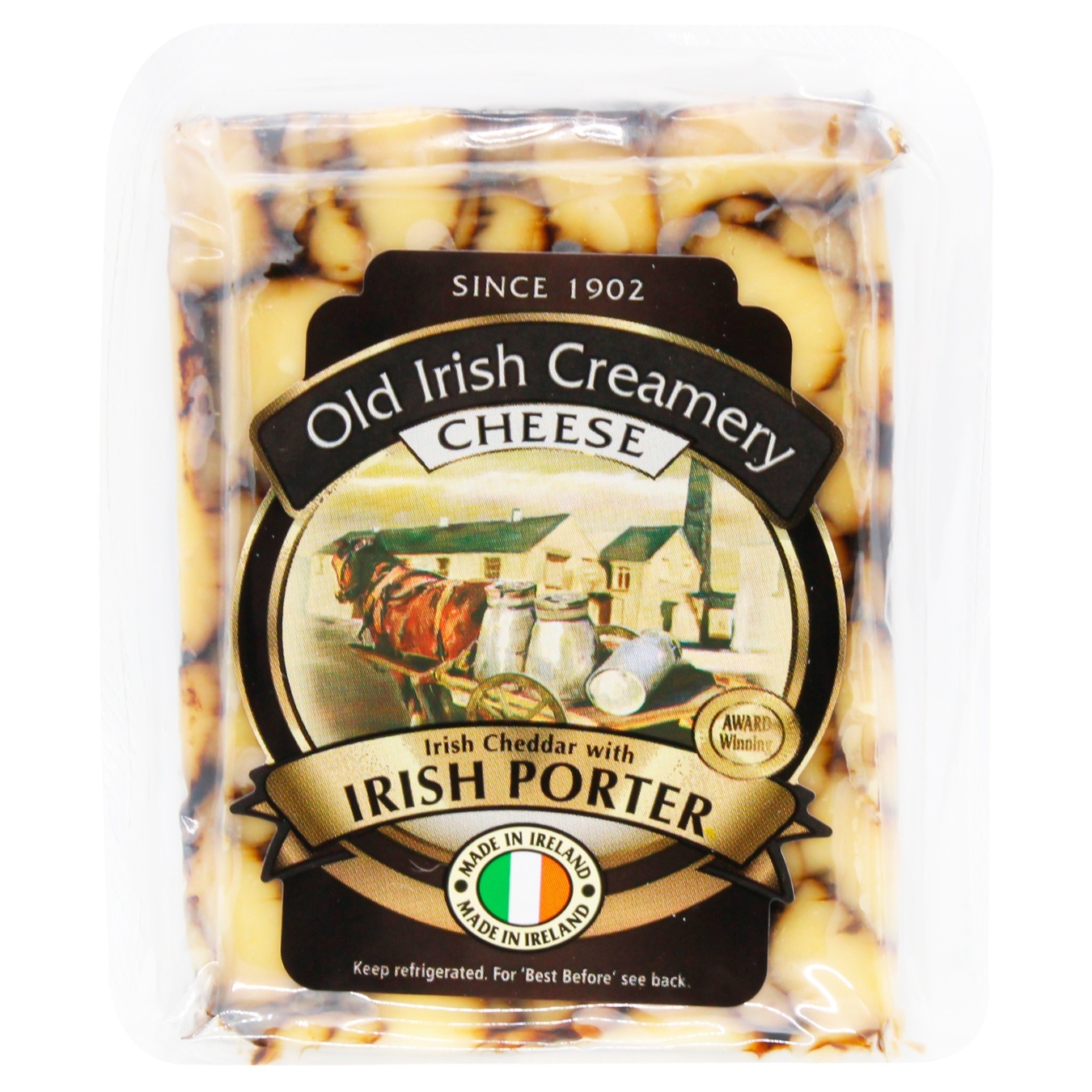 

Сыр Old Irish Creamery Чеддер с ирландским портером 55% 150г